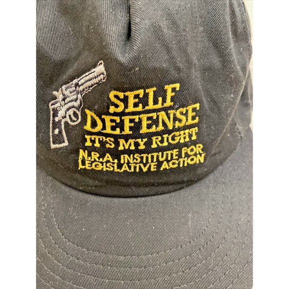 Black NRA Baseball Style Cap Hat from the 1990s Self Defense - Picture 4 of 7